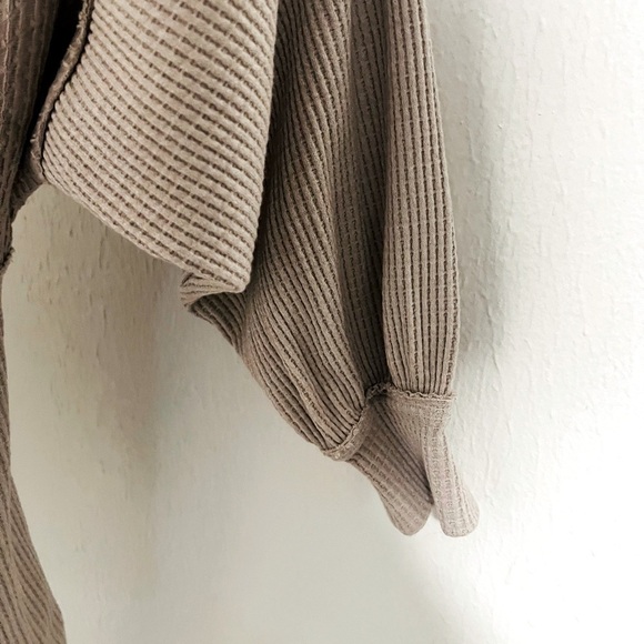 Free People We The Free Castillo Henley Medium Long Sleeve Women Patch Work EUC - Picture 5 of 12